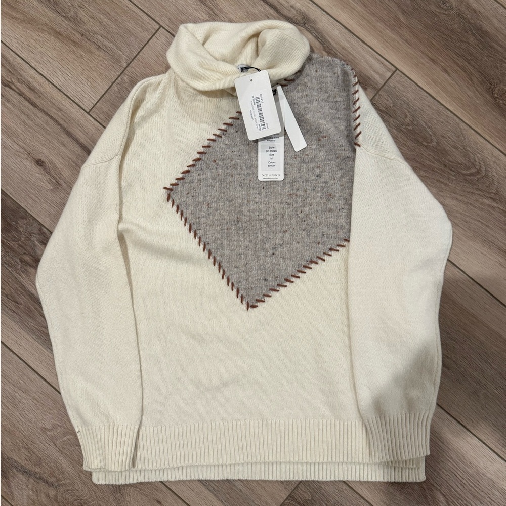 Zaket and Plover Woman’s Shoulder Patchwork Sweater (M)
